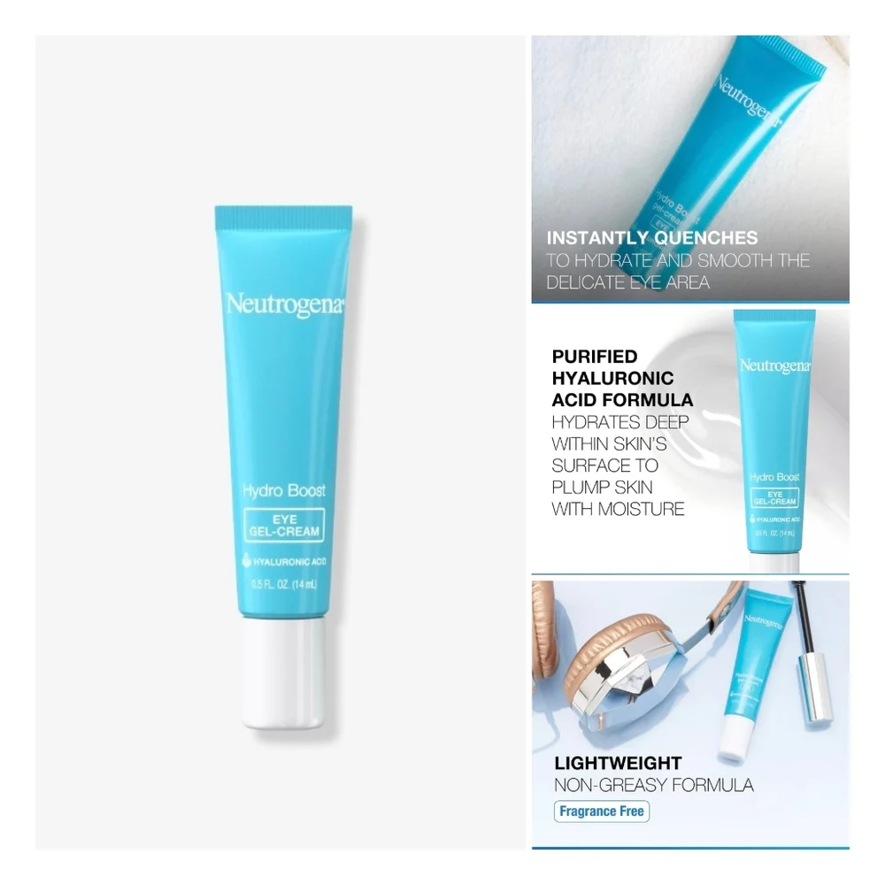 🦋2/$30! NEUTROGENA Hydro Boost Eye Gel-Cream New